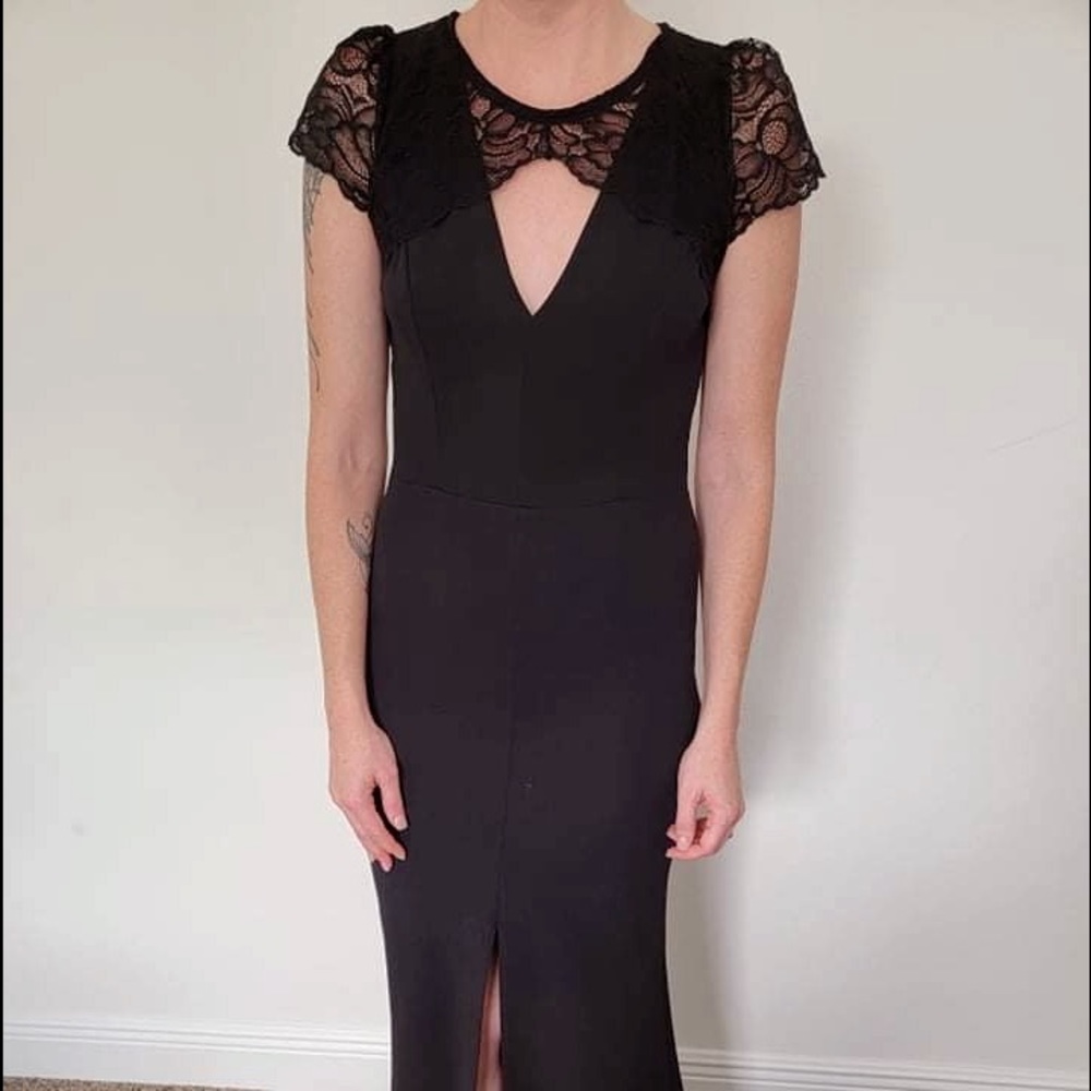 Long lace gown